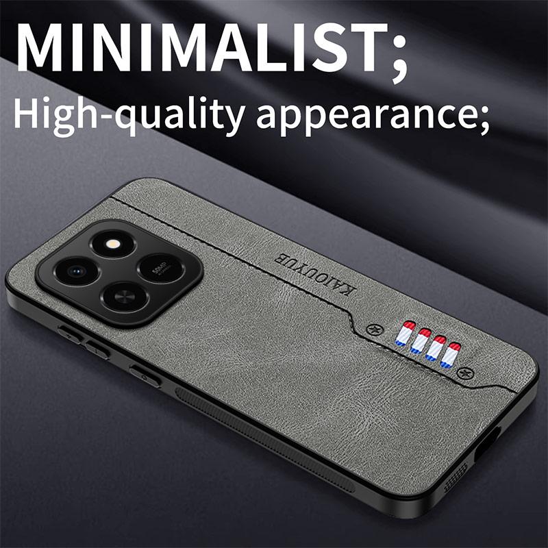 Pro pouzdro Honor X7D pro Honor 400 Chytrý kryt Luxusní PU-Kůže Tvrdý Plast Nárazuvzdorný Telefon Funda Ochranný Kryt Capa