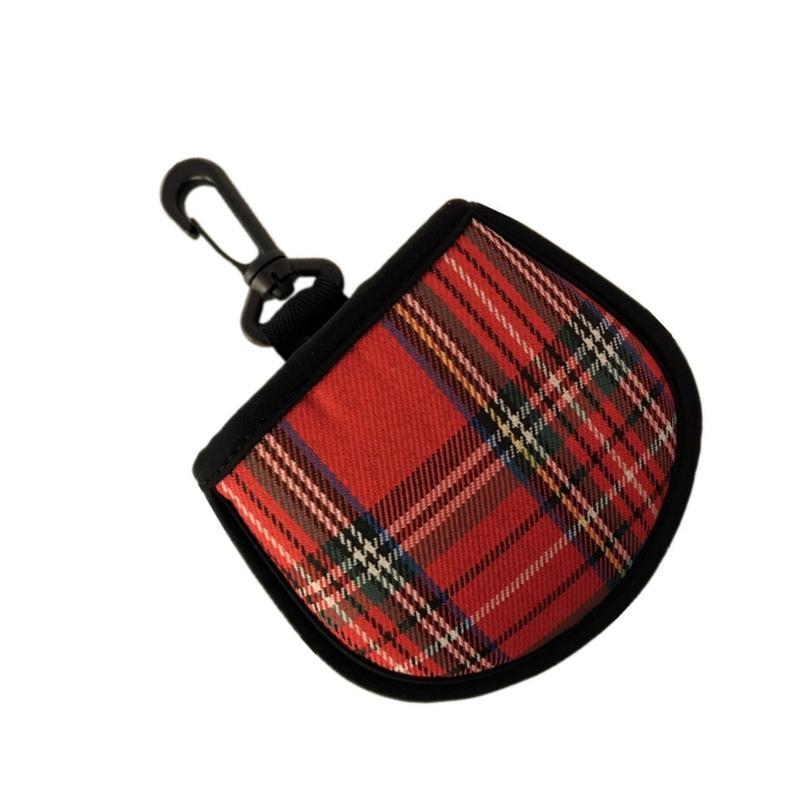 Golfball-Reinigungstasche, Tragbarer Golfball-Washer Kleine Golftasche mit Kunststoffclips Praktische Waschbare Golftaschen-Tasche