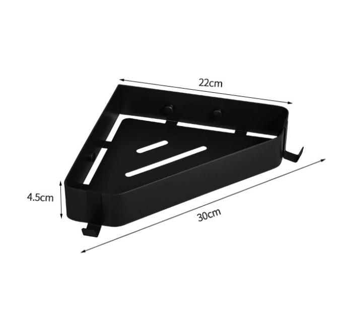 Black Bathrooom Storage Holder Grey Bathroom Shelf Wall Mounted Corner Shelf SUS304 Bath Shower Shelf Bath Shampoo Holder