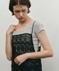 MAKE A TOAST Flower Crochet Layered Dress Black Mbefop004Bk
