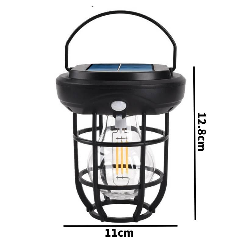 Lamp Solar Outdoor Motion Sensor Tungsten Filament Wall Light Garden Waterproof