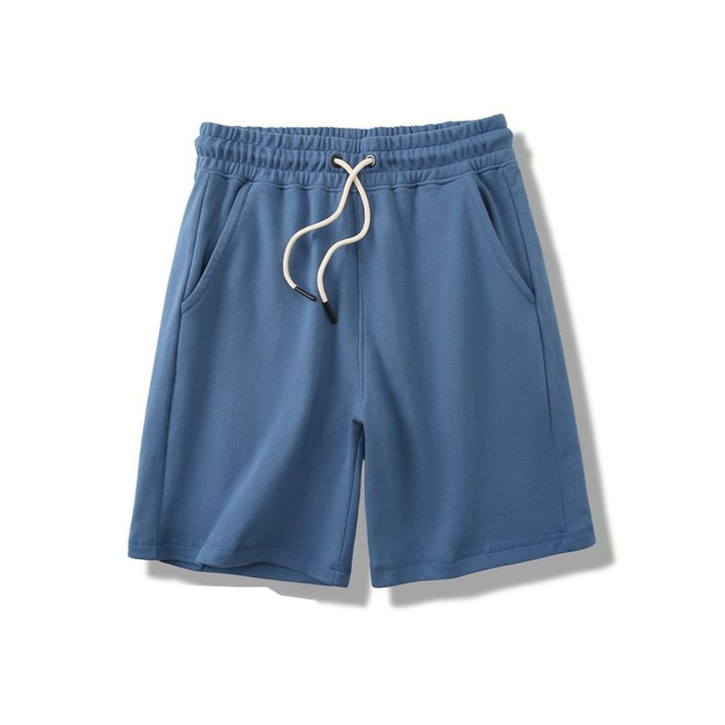 American-Style Pure Cotton Knit Shorts for Men 2024 New Summer Sports Five-Point Pants Export Men's Terry Pants