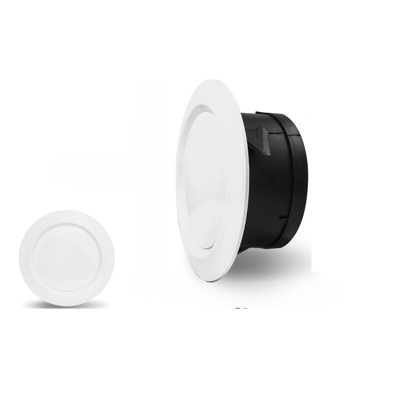Grelha Redonda Rotativa Ajustável de ABS para Ventilação de Ar 75/100mm Ventilação de Exaustão Difusor Tampa de Ventilação de Teto Para Cozinha Banheiro