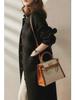 2023 Autumn/Winter Women's Wool Coat: Slim, Medium-Long, Simple Shirt Style