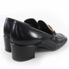 Great CHANEL loafers COCO Mark leather black leather Women 36 22B G39320 Used