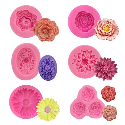 Roos Fondant Siliconen Vorm voor DIY Cake Bakken