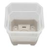 20Pcs Nursery Pot Planters Variety Pack Reusable Flower Plant Seed Pot Plastic Silicone Square Transparent Grey