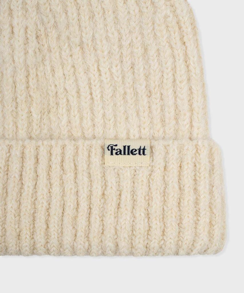 FALLETT Wool Knit Beanie Ivory