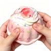 Simulated Cream Cake Squeeze Toy Stress Relief Pudding Sensory Toy Soft Stretchy Dessert Shape Home Office Desk Toy