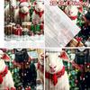 2pcs 2D Flat Printing Merry Christmas Popular Curtains Farm Animals Celebrate Christmas Polyester Without Electricity Festive