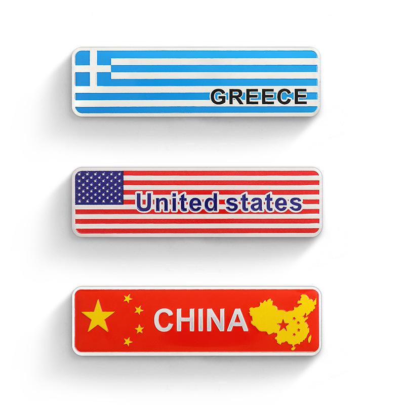 National Flag Car Decal: Vietnam, Japan, USA, UK, Germany, France, Italy