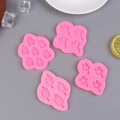 Ginkgo Brown Monstera Maple Leaf Cake Silicone Mold Fondant Cake Decor Sabão Argilas Molde Ferramenta de Cozimento DIY Utensílios de Cozinha