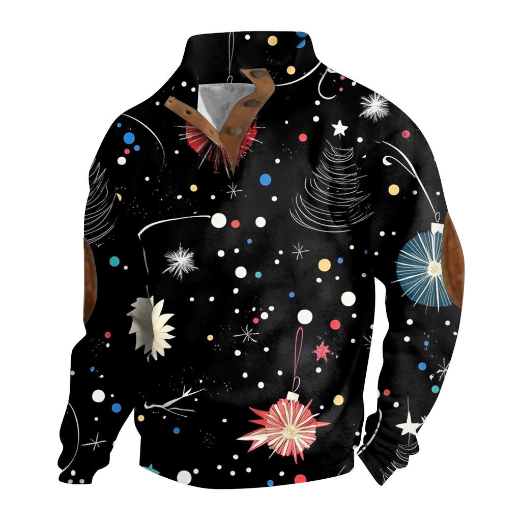 Spring And Men's Standing Collar Sweatshirt Is Outdoor Casual Sweaters Tops