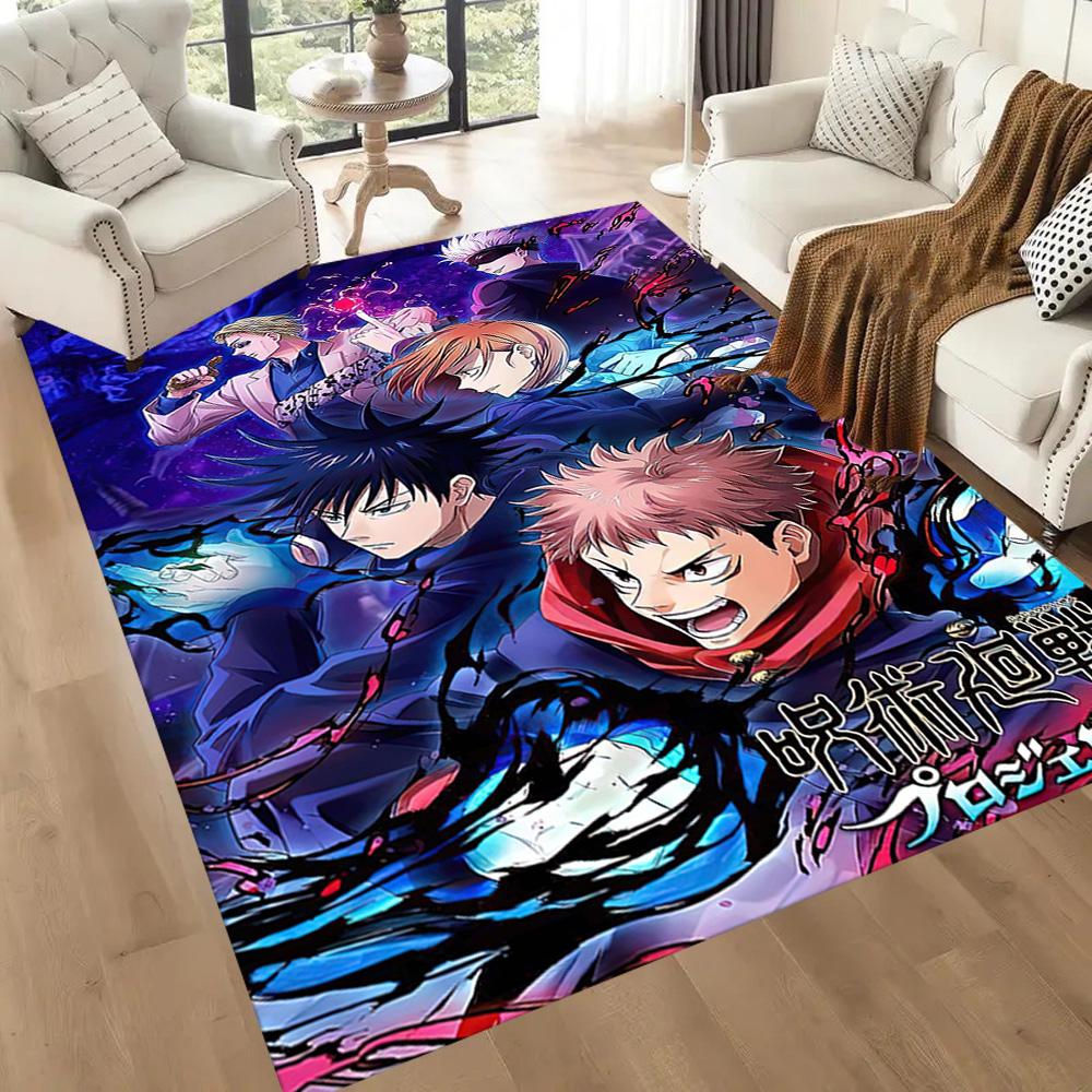 Jujutsu Kaisen: Battle Begins Square rugs are a great choice for living rooms, bedrooms, home décor, and as gifts.