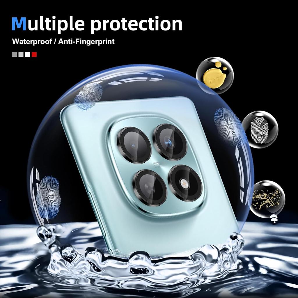 9H Tempered Glass Rear Camera Protector for Xiaomi Redmi Note 15 4G/5G Note 15 Pro 4G 5G 15 Pro+ 5G Lens POCO M8 Pro Camera Lens - Black
