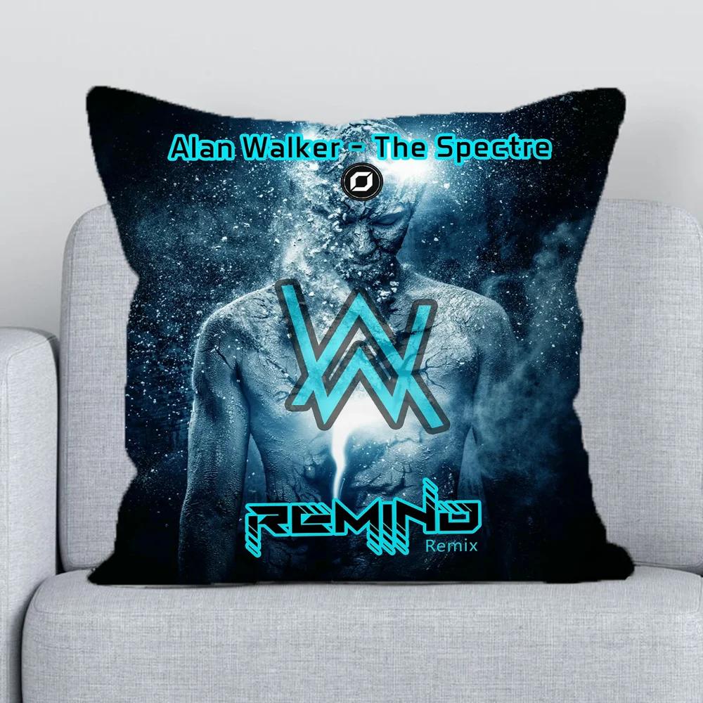 A-Alan Walker Decorative Pillows for Sofa Body Pillow Cover 45x45 Pillowcase 45*45 Pillowcases 40x40 Lounge Chairs Cushions Hugs