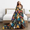 Bart Homer Lisa Marg Blanket The S-Simpsons Super Soft Print Plush Throw Blanket For Living Room Flannel Bedspread Bed Cover