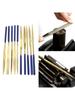 10Piece Mini Diamond Needle File Set for Metal, Deburring,and Fine Grinding Durable and Versatile Tool Square Flat Shape