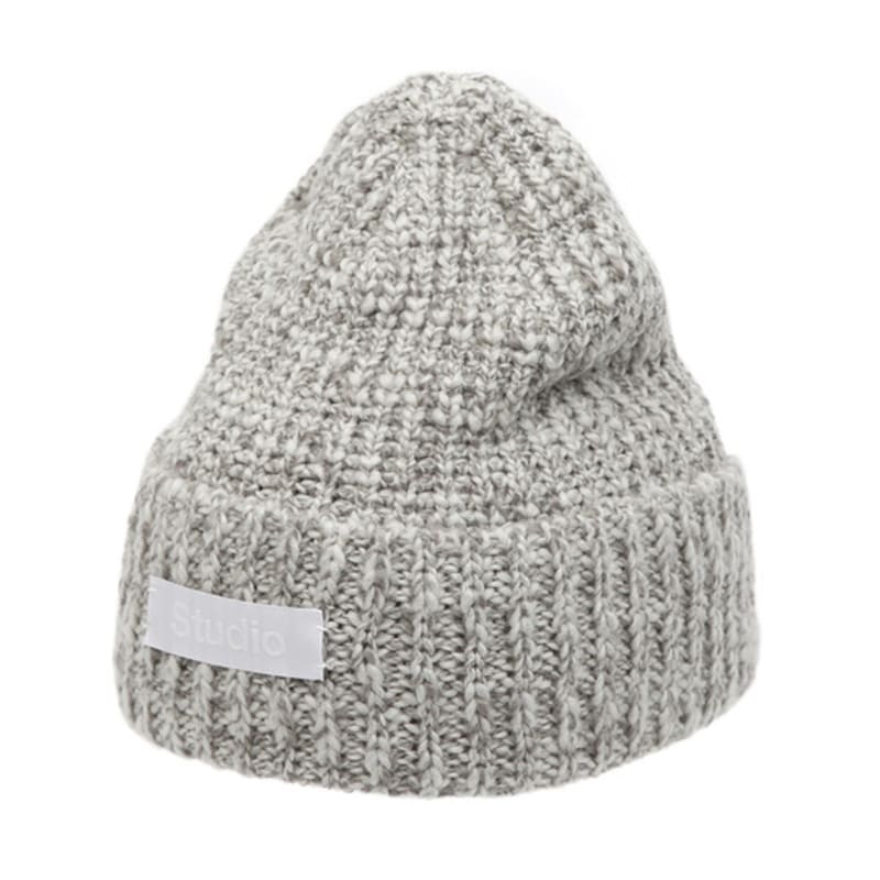 UNDERCONTROL STUDIO FLOW BEANIE / CROSS WAVE Wool / GREY