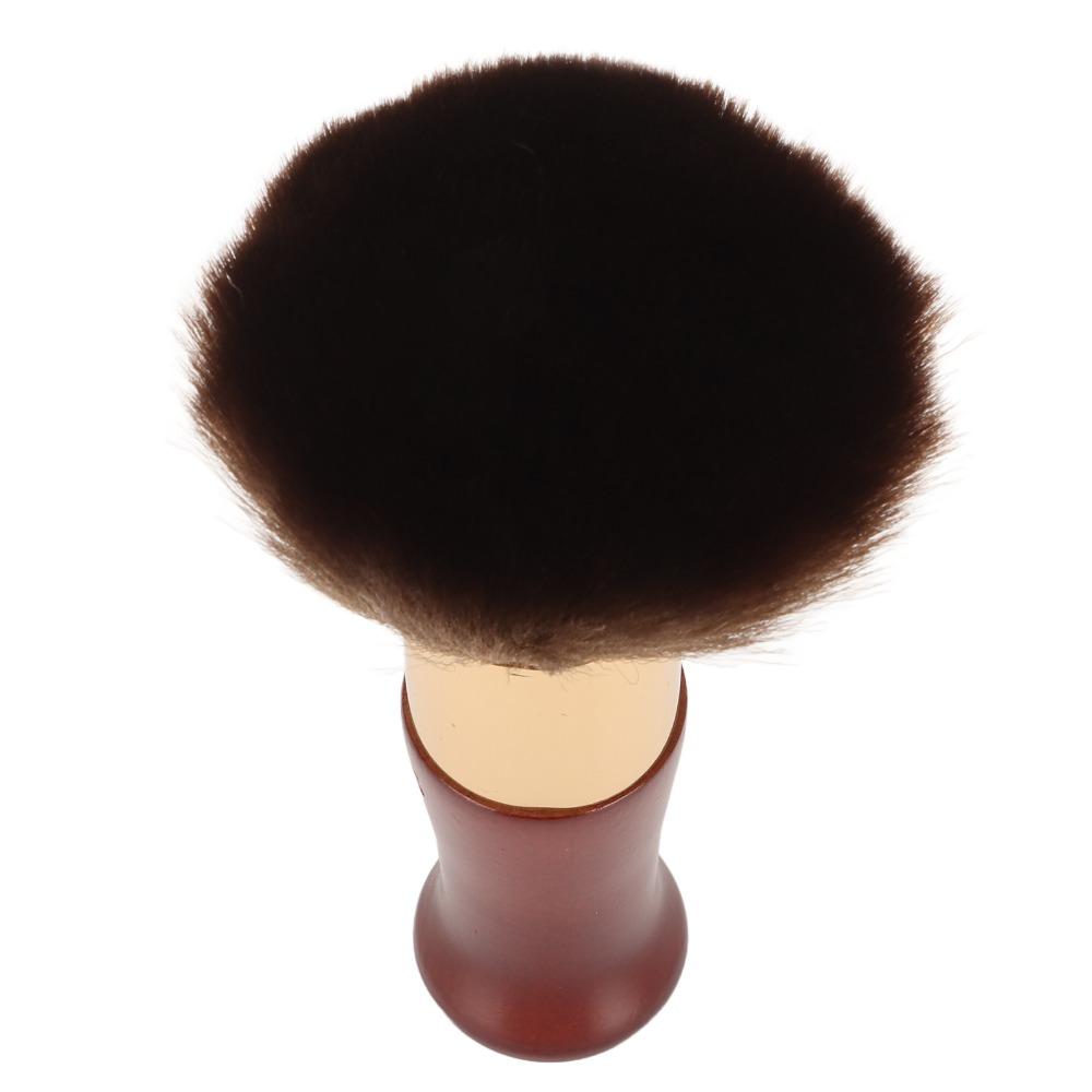 Ergonomic Wooden Handle Neck Duster Portable Design Neck Hair Duster Hair Cut Neck Brush  Salons
