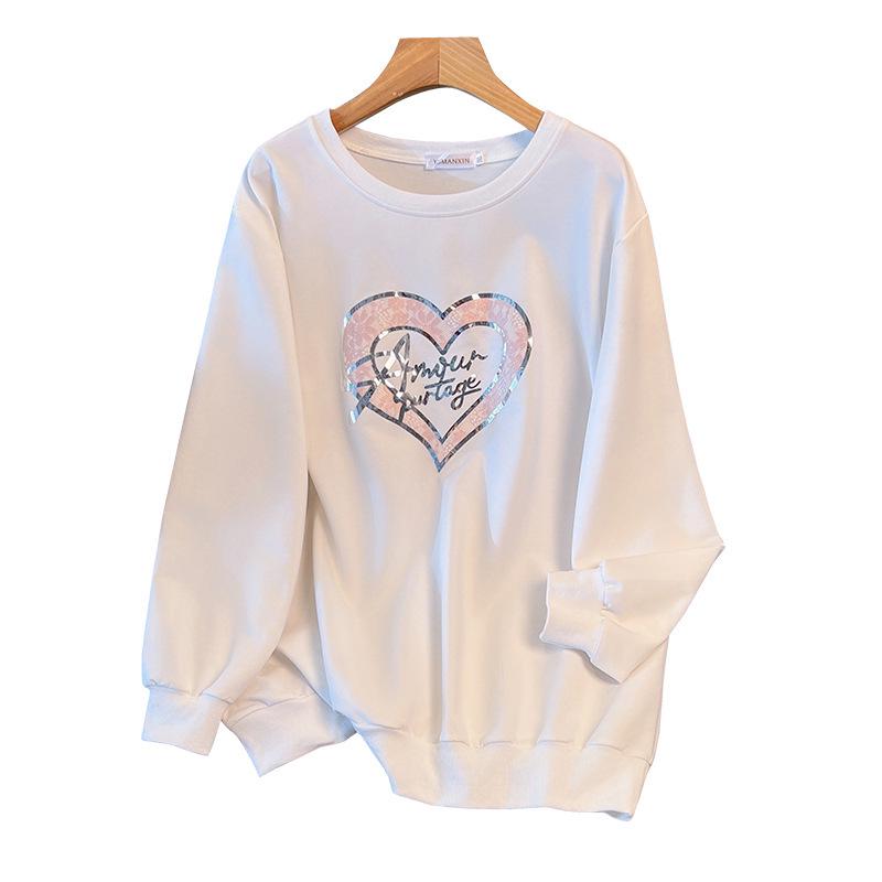 Plus Size Loose Autumn Hoodie, 200-350 Jin, Bust 150/160/170 - Style 6017