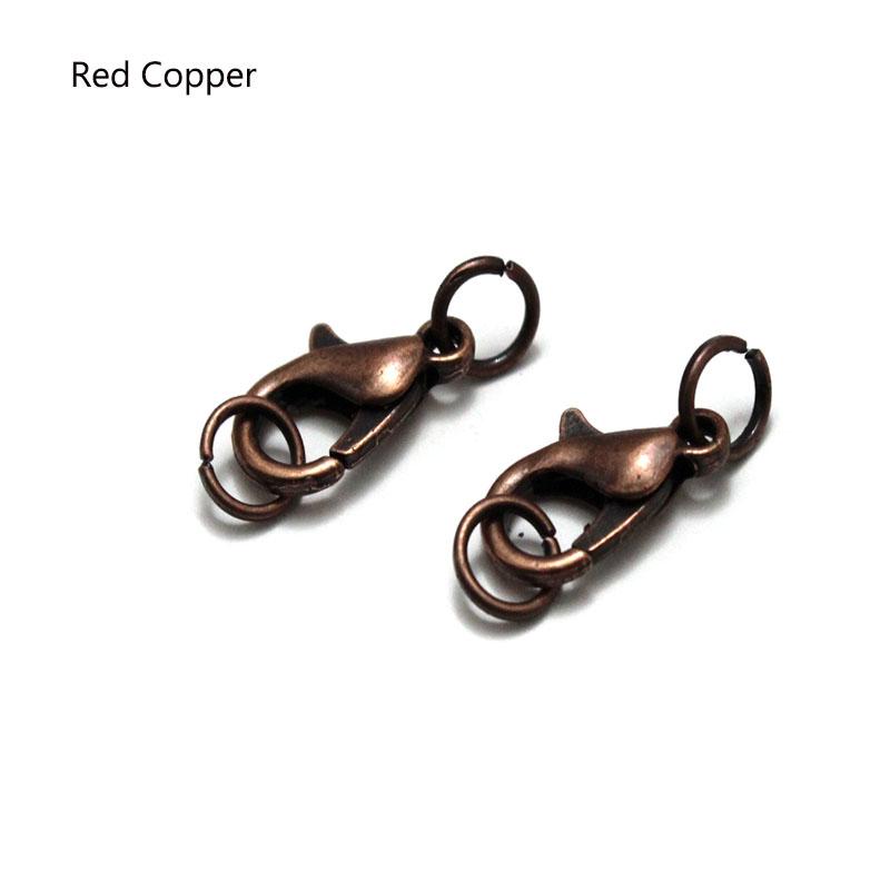 50pcs Silver Plated Alloy Lobster Clasp Hooks and Jump Ring for Necklace Bracelet Chain Connectors DIY Jewelry Findings Supplies