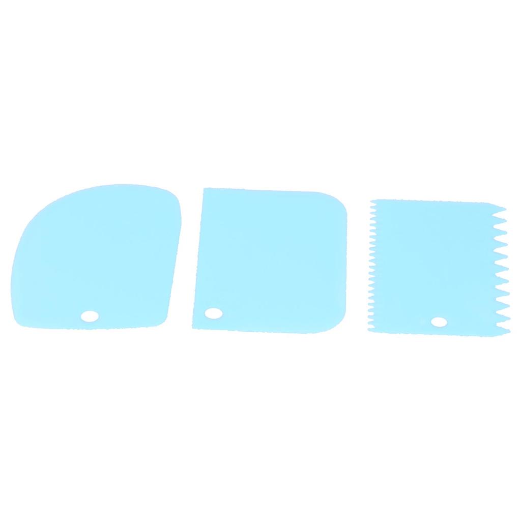 3PCS Set Cake Cream Scraper Dough Pasty Cutters Scraper Kitchen Tool DIY Baking Tool