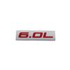 Premium 6.0L 6.0 L for Universal Car Engine Hood Fender Trunk Tail Rear Bonnet Nameplate Decal Emblem Badge Sticker