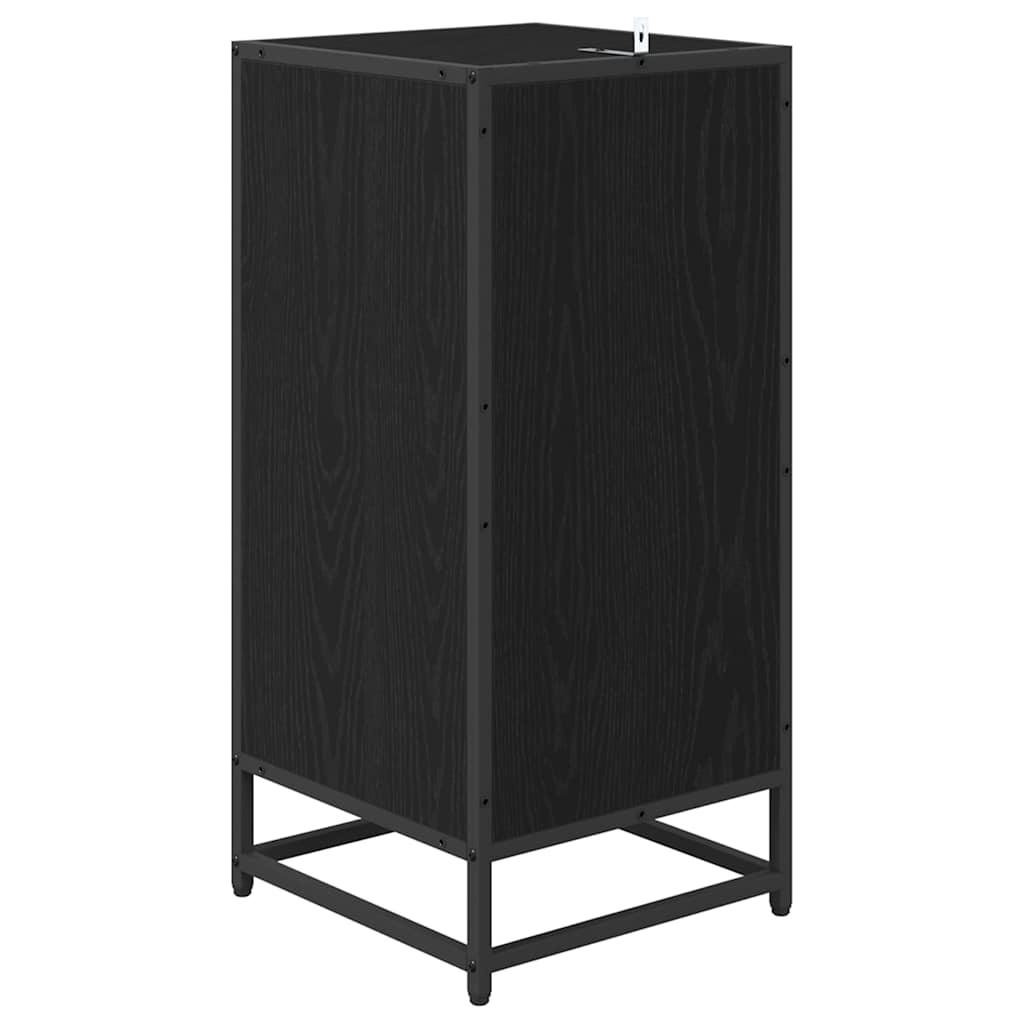 Sideboard in Black Oak Look 35.5 x 35 x 76 cm