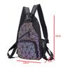 New Geometric Rhombus Backpack Variety Backpack Men's and Women's Symphony Luminous Shoulder Bag Women's Breast Bag