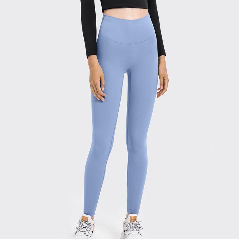 Fashion High Waist Hip Lift Nude Feel Yoga Cropped Pants Thin Stretch Large Skinny Running Sports Peach Hip Yoga Pants