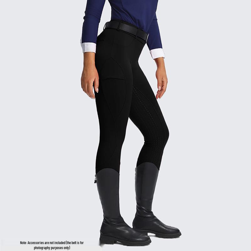 Unisex Non-Slip Silicone Full Seat Equestrian Breeches for Professional Horse Riding