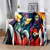 UFO Robot Grendizer Anime cartoon Soft Plush Blanket,Flannel Blanket Throw Blanket for Living Room Bedroom Bed Sofa Picnic kids