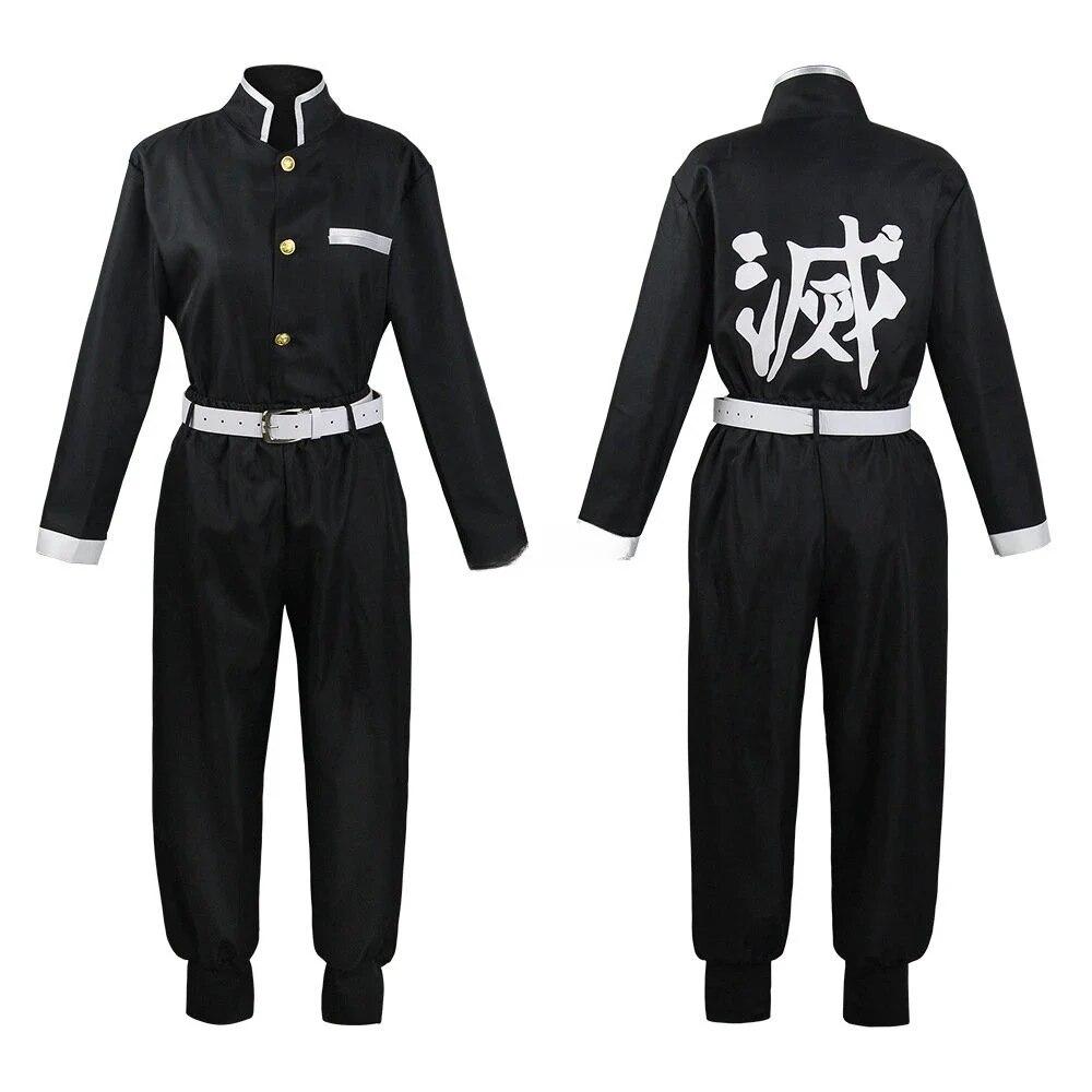 Anime Demon Slayer Kimetsu No Yaiba Iguro Obanai Kimono Uniform Anime Peruka Cosplay Kostium Halloween Party Biały Wąż Rekwizyty