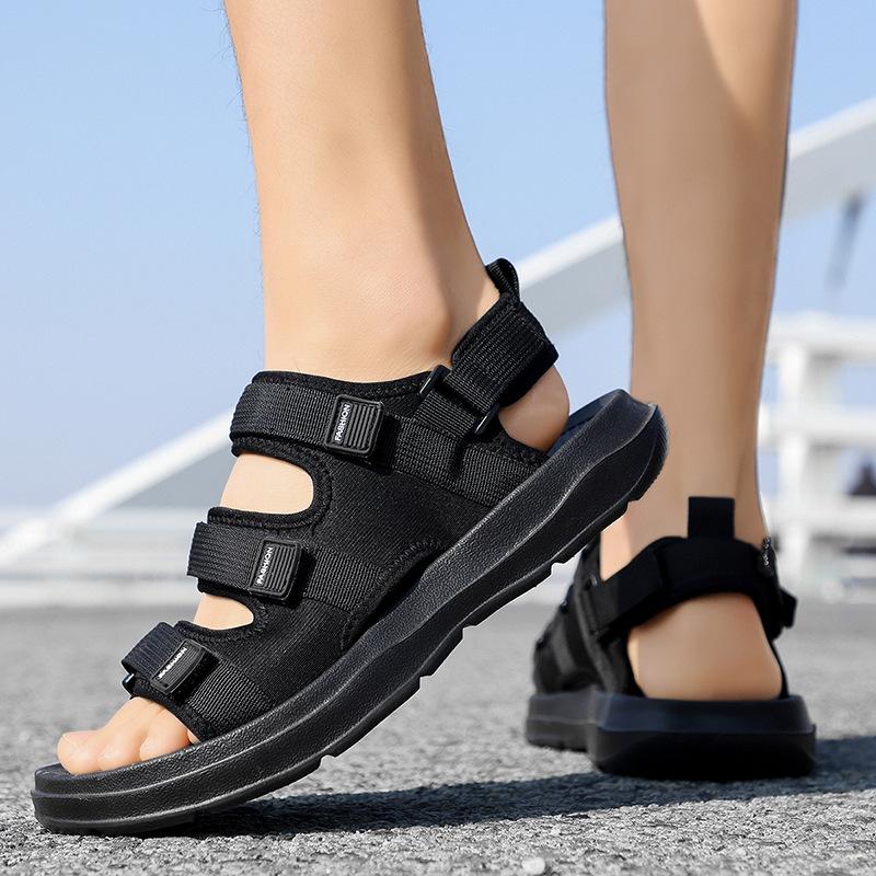 Summer Men's Sandals Sports Outer Wear Non-Slip Wear-Resistant Soft-Soled Driving Cool Outdoor Beach Shoes for Men
