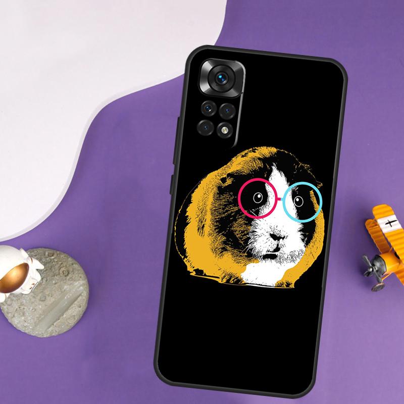 Funny Guinea Pig Case For Xiaomi Redmi Note 14 13 Pro 12 9 10 11 Pro 10S 11S 12S Redmi 14C 13C 10C 12C Cover