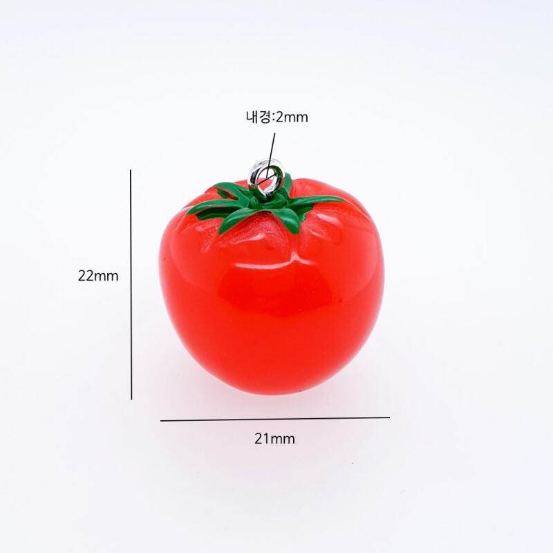 Tomato Acrylic Pendant Keychain Material Accessories