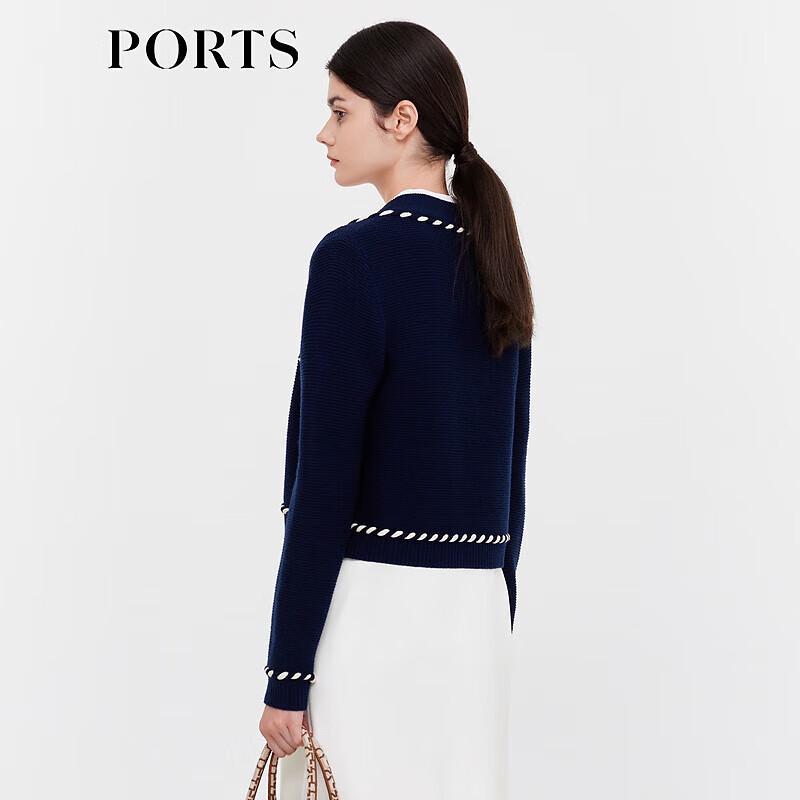 Ports Women's V-Neck 100% Wool Knit Top SD9K009NKW007