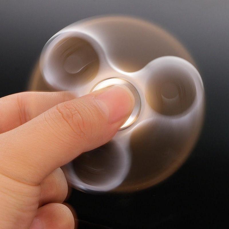 Alloy Spinner Aluminum Tri Spinner Silent Metal Toy Relief Stress