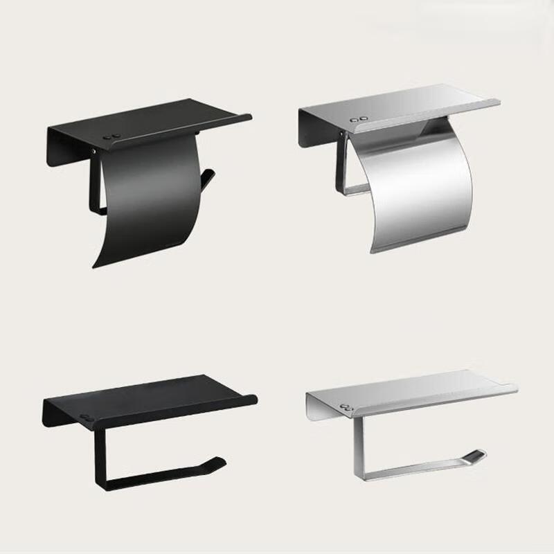 304 Stainless Steel Toilet Paper Holder with Phone Shelf