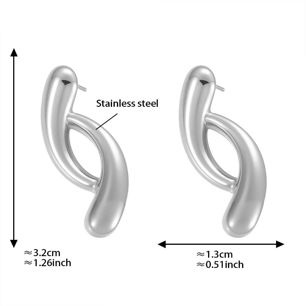 Waterproof Gold Plated Earrings 18k Gold Plated Stainless Steel Earrings  Fashion Accessories