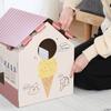 Fuji Boeki Cute Cat Scratching Post, Cardboard House, 37cm Wide x 30cm Deep x 38cm High, Weight Capacity, Product Number 49194