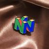 Creative British Brooch, Personalized Three-dimensional Geometric Letter N Badge, Cute and Colorful Clothing Bag Accessories.