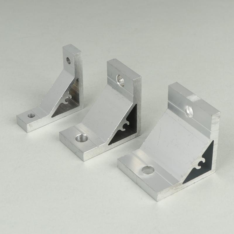 2Pcs 90 Degree Corner Angle Bracket 2020 3030 4040 4545 5050 6060 Single-Slot/Dual-Slot Aluminum Profile Connection Joint