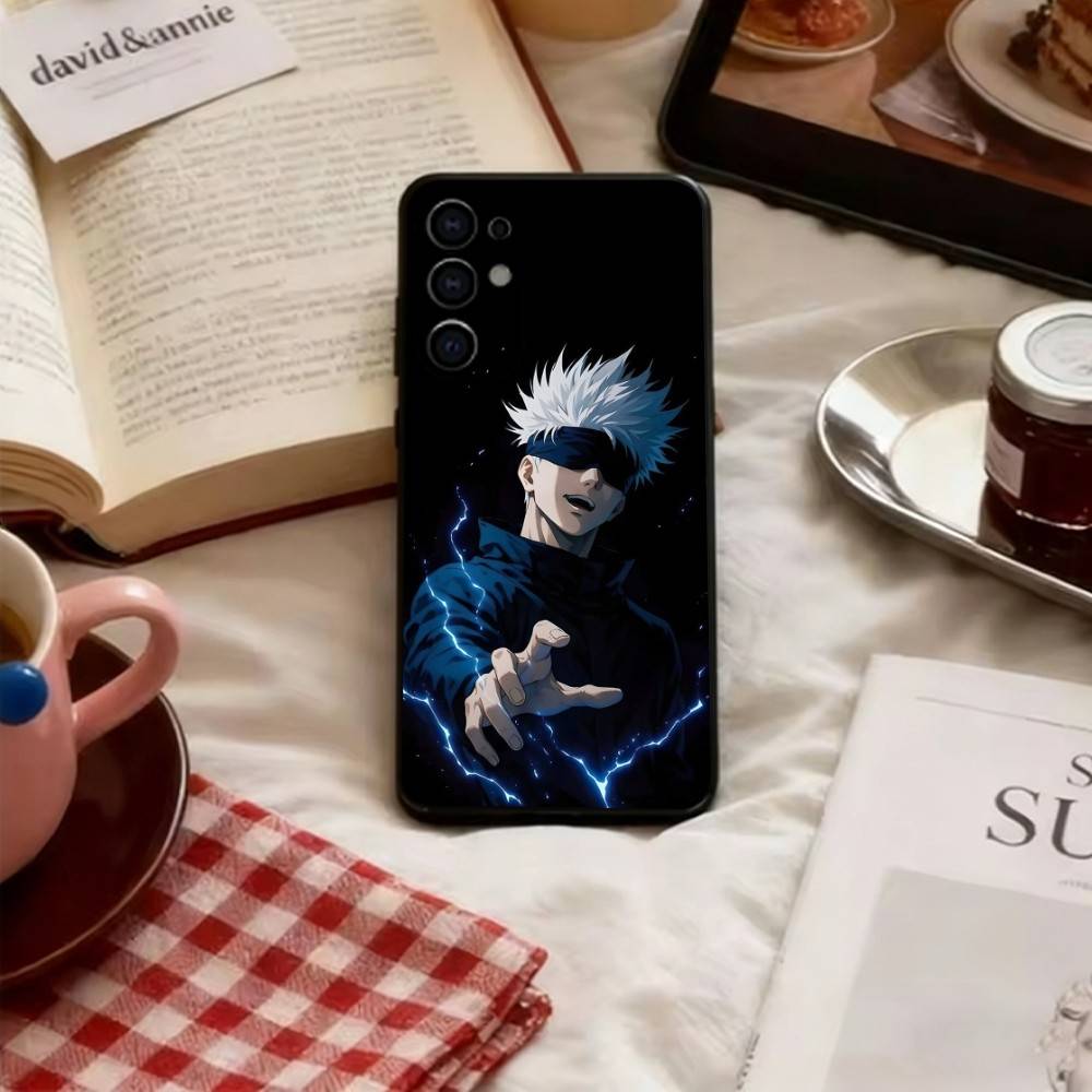 

Gojo Phone Case For Samsung S25,S24,S21,S22,S23,S30,Ultra,S20,Plus,Fe,Soft Black Cover Samsung S30Ultra5G