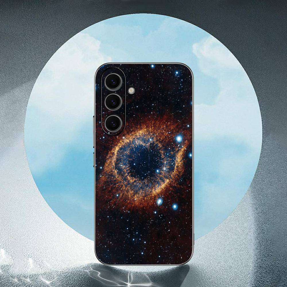 Colorful Space For Samsung Galaxy S23 S24 S25 Ultra S22 Plus S21 Black Soft Case Waterproof Soft Case