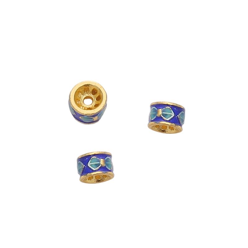Copper Cloisonn Beads Charm Accessories For DIY Jewelry Making Bracelet Earring Necklace