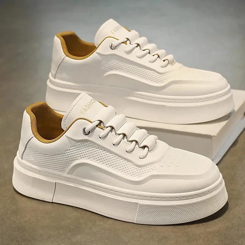 

Men s Sports Shoes Breathable Low-Top Fashionable Versatile Thick-Heeled Casual Board Shoes Comfortable Trendy Versatile 39