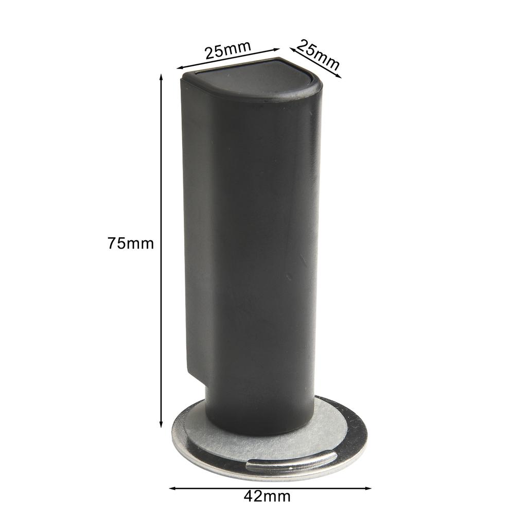 For Avoiding Door Damage Grey Stainless Steel Door Holder Door Hardware Protects Walls Sleek Design Convenient Heavy Use