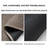 Bathroom Water Absorbent Mat Arc Shaped Non Slip Rug Imitation Linen Weave For Toilet Shower Room Doorway Floor Mat